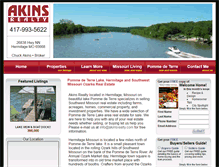 Tablet Screenshot of akinsrealty.com